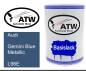 Preview: Audi, Gemini Blue Metallic, L96E: 500ml Lackdose, von ATW Autoteile West.